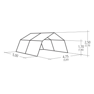 Carpa Emergencia SAS PVC 24m² 